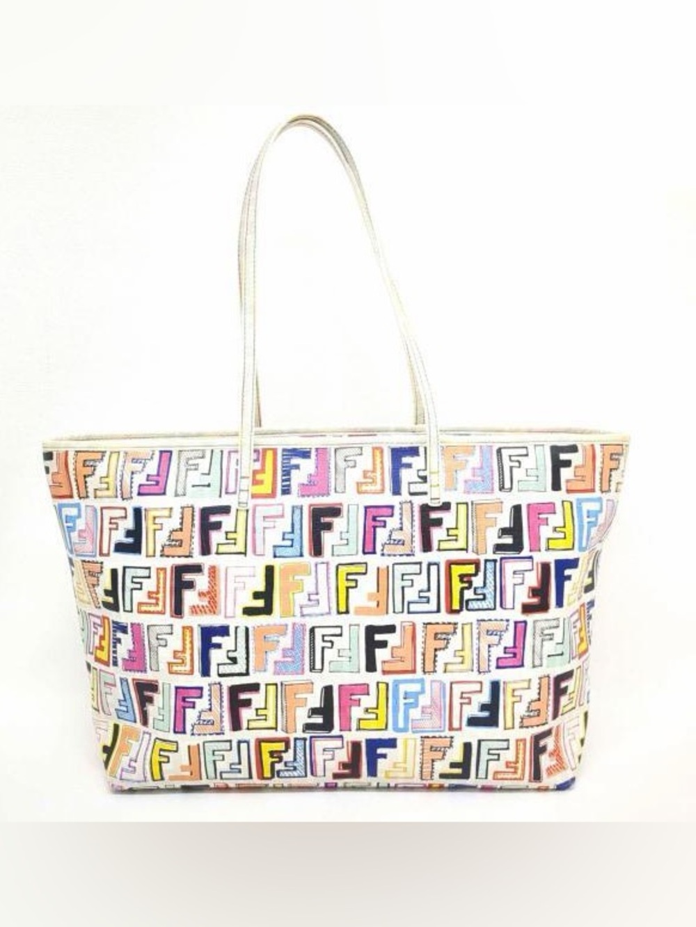 Fendi Roll Tote Bag Zucca Print Multicolor